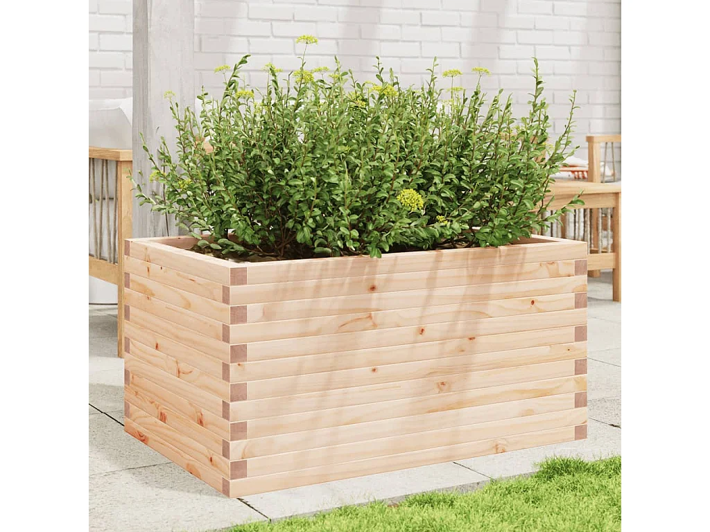 Jardinière 90x60x45,5 cm bois de pin massif
