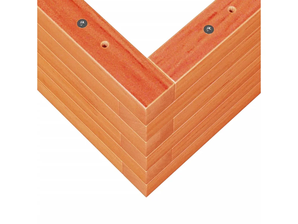 Jardinière cire marron 110x60x23 cm bois de pin massif