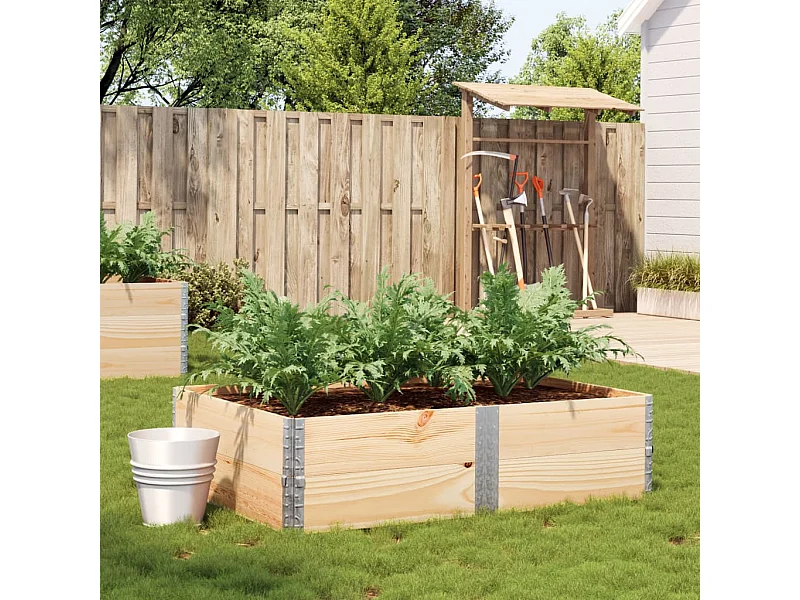 Jardinière 150x100 cm bois de pin massif