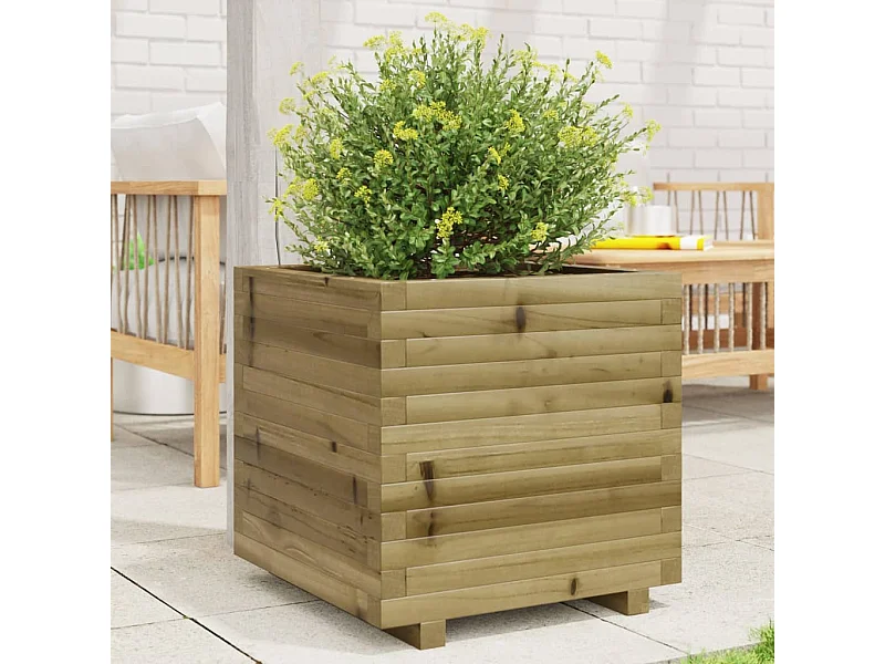 Jardinière 50x50x49,5 cm bois de pin imprégné