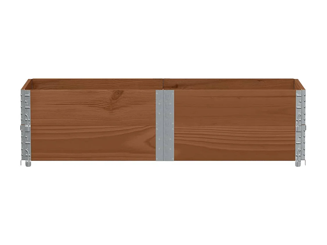 Pflanzkasten Braun 150x50 cm Massivholz Kiefer
