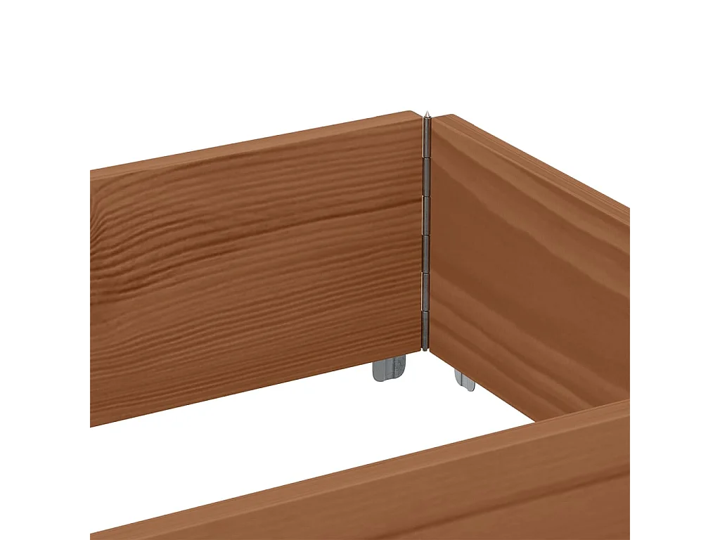 Pflanzkasten Braun 150x50 cm Massivholz Kiefer