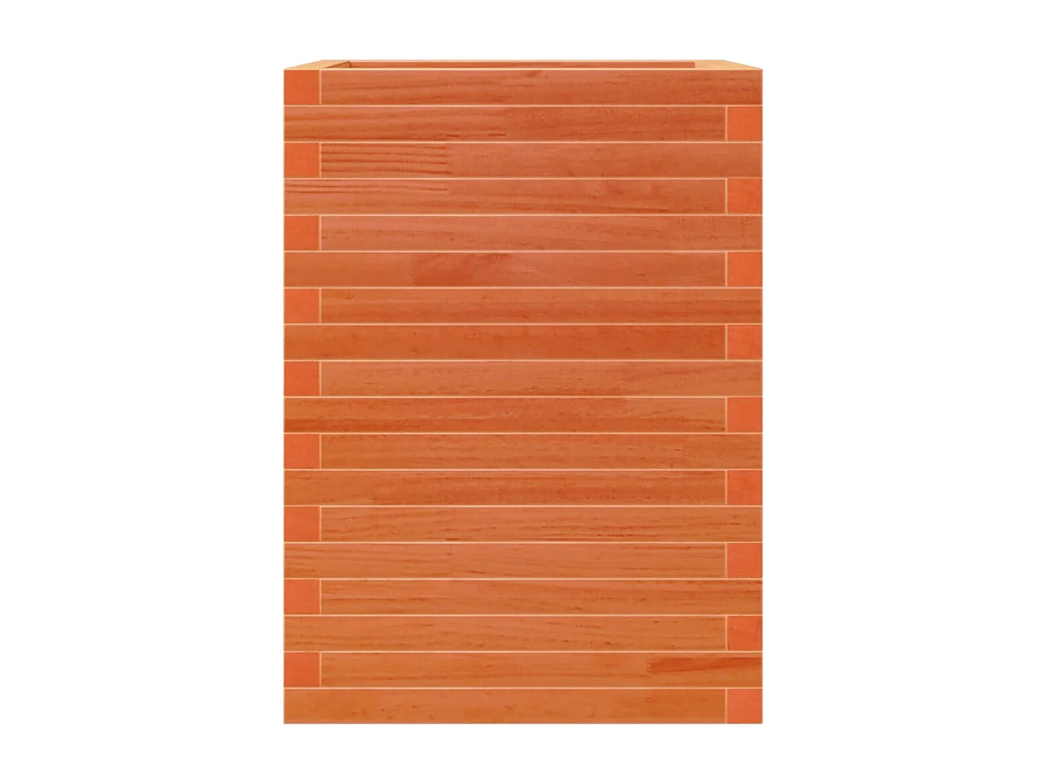 Pflanzkübel Wachsbraun 50x50x68,5 cm Massivholz Kiefer