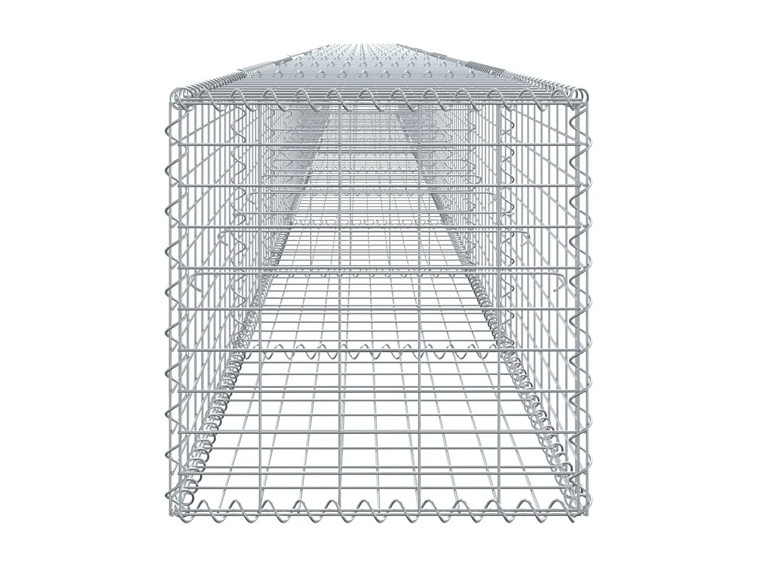 Panier gabion avec couvercle 1000x50x50 cm fer galvanisé