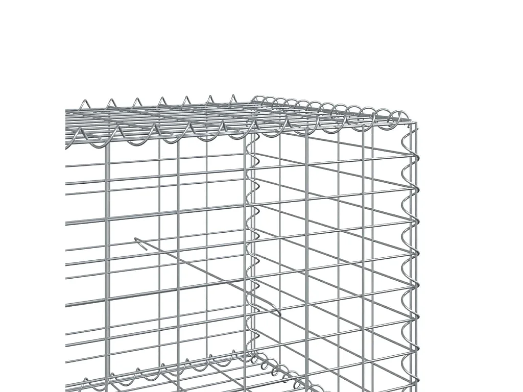 Panier gabion avec couvercle 1000x50x50 cm fer galvanisé