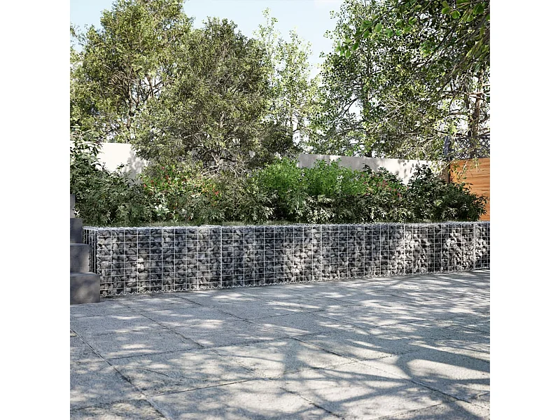 Panier gabion avec couvercle 1000x50x50 cm fer galvanisé
