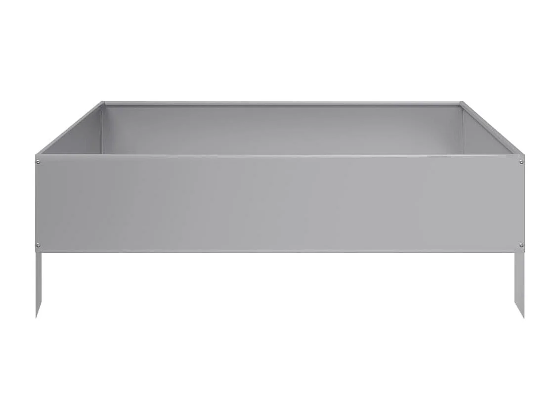 Jardinera de acero galvanizado 100x100x33,5 cm