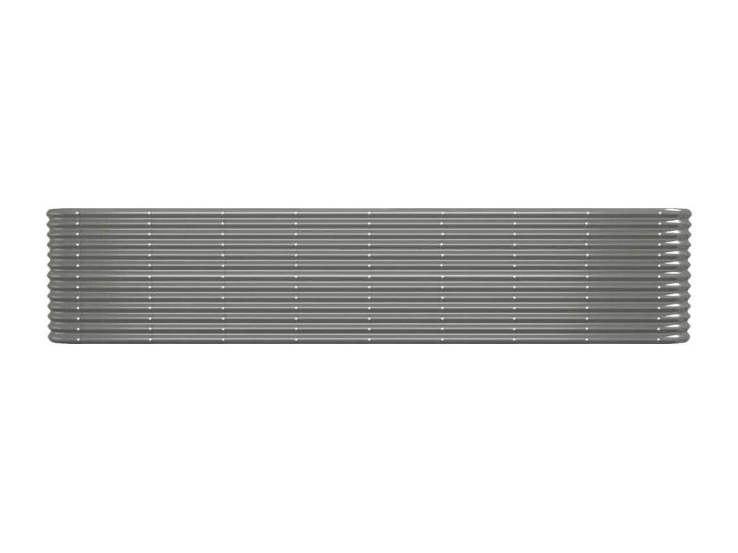Plantenbak 332x40x68 cm gepoedercoat staal grijs
