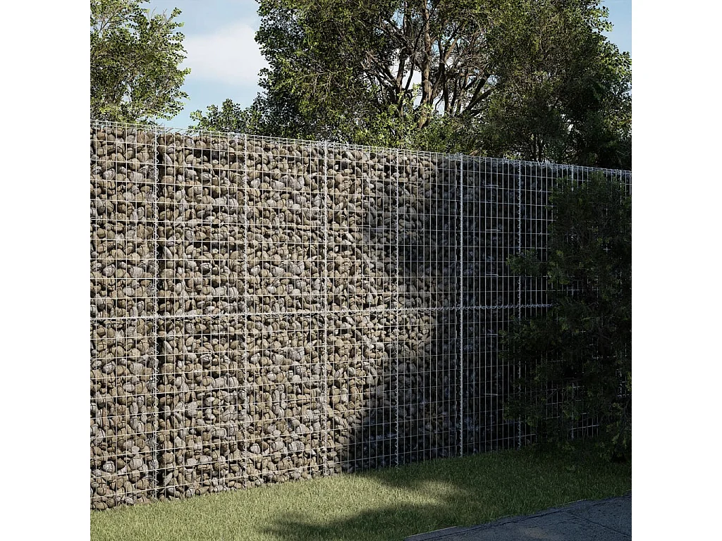 Panier gabion avec couvercle 200x50x200 cm fer galvanisé