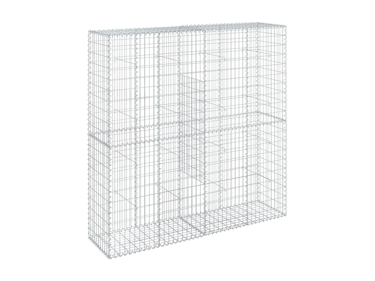 Panier gabion avec couvercle 200x50x200 cm fer galvanisé