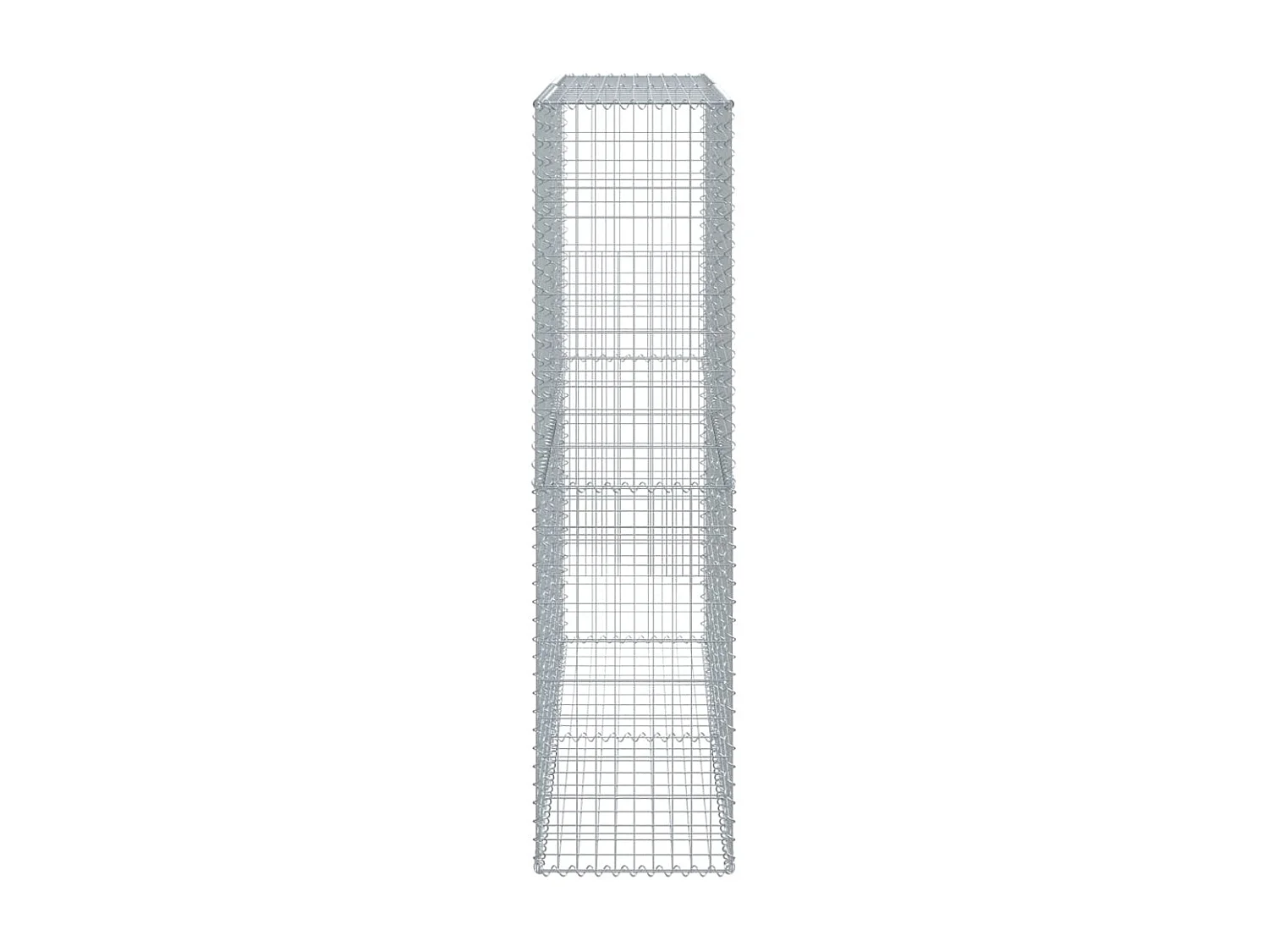 Panier gabion avec couvercle 200x50x200 cm fer galvanisé