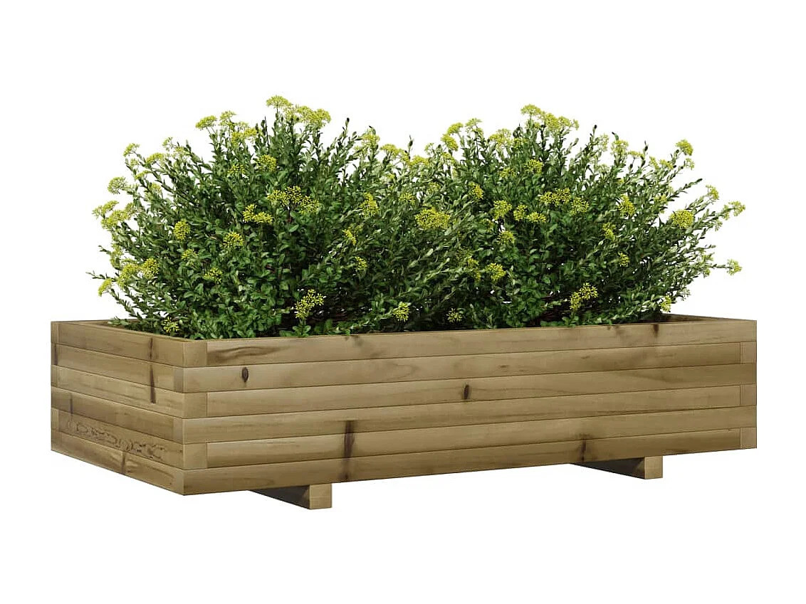 Jardinière 110x60x26,5 cm bois de pin imprégné