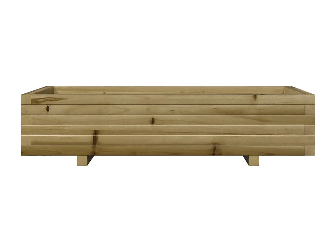 Jardinière 110x60x26,5 cm bois de pin imprégné