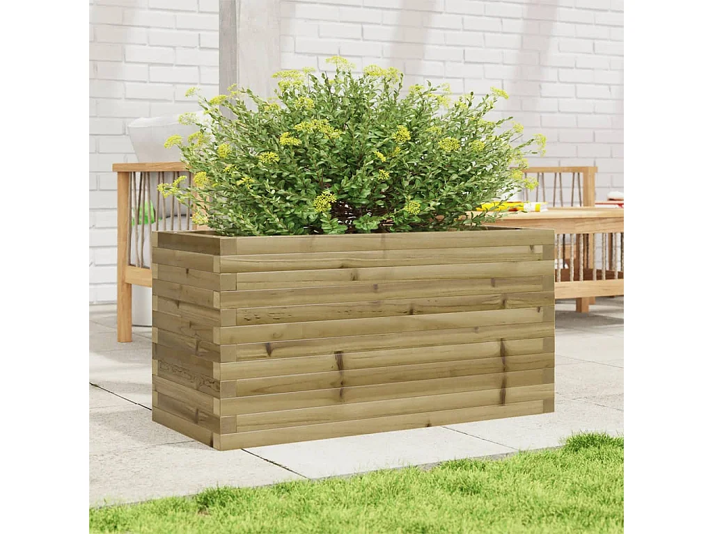 Jardinière 90x40x46 cm bois de pin imprégné