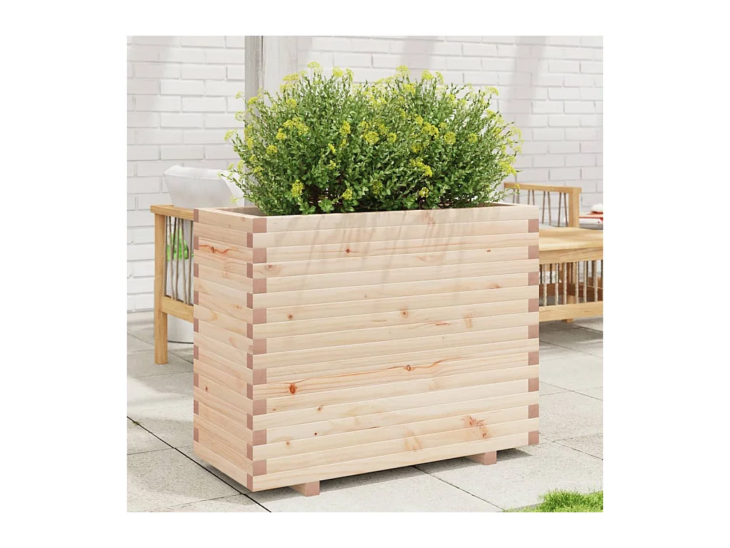 Plantenbak 90x40x72,5 cm massief grenenhout