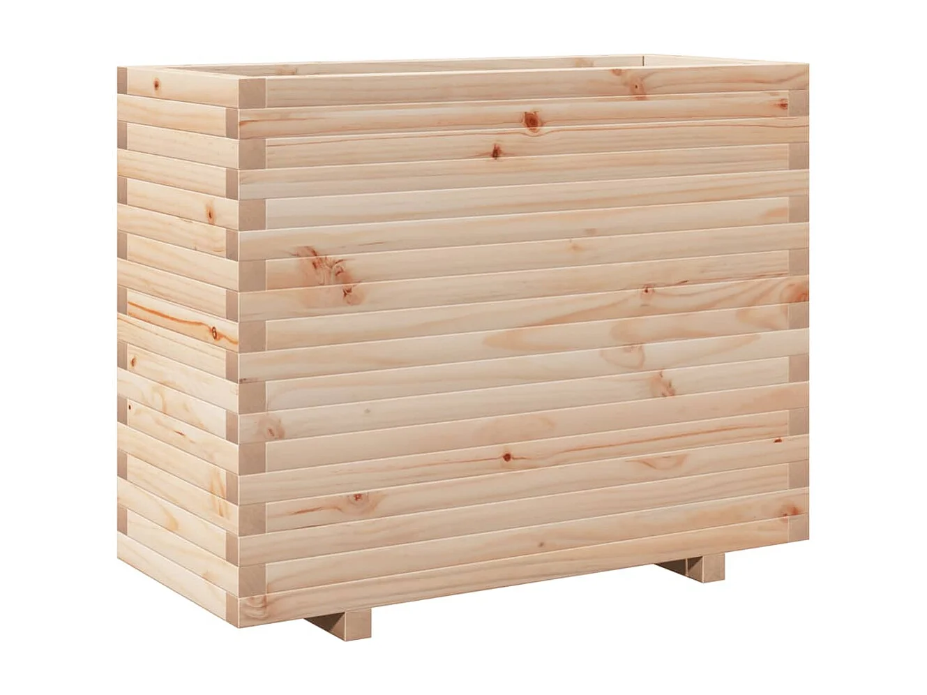Jardinière 90x40x72,5 cm bois de pin massif