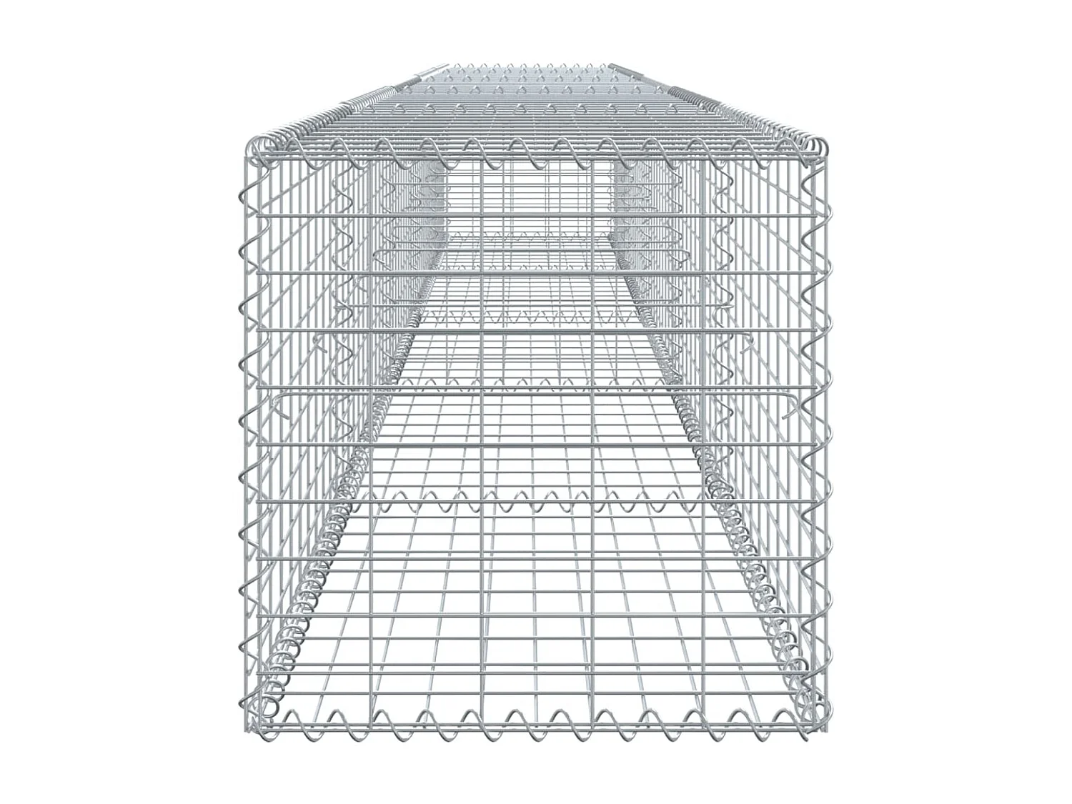 Gabione mit Deckel 500x50x50 cm Verzinktes Eisen