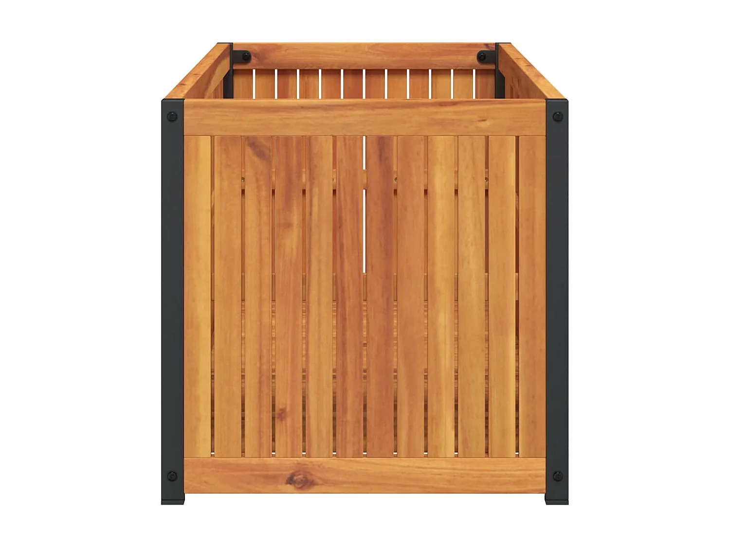 Pflanzkübel 110x45x44 cm Massivholz Akazie und Stahl