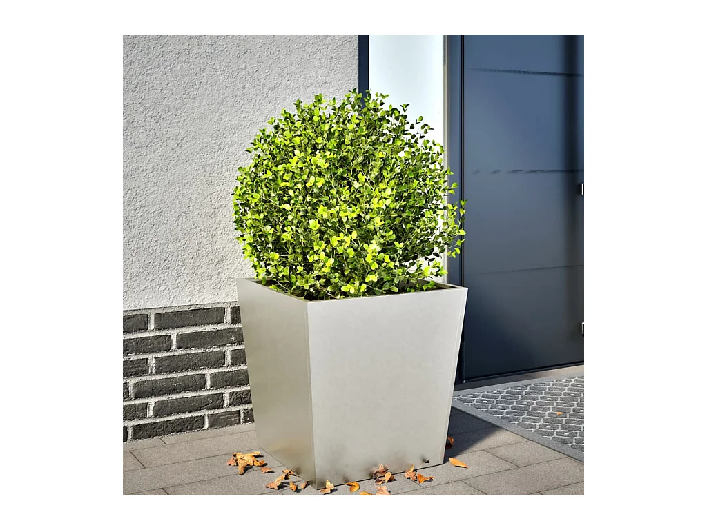 Fioriera da Giardino 50x50x50 cm in Acciaio Inox