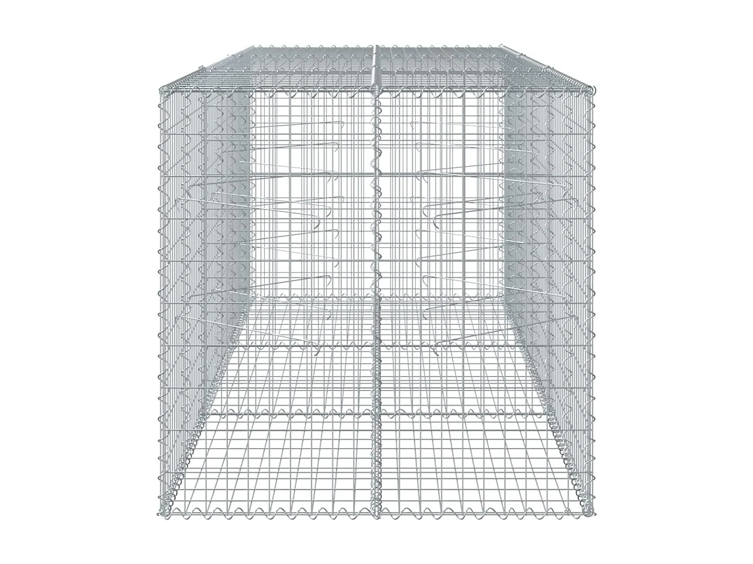 Panier gabion avec couvercle 300x100x100 cm fer galvanisé