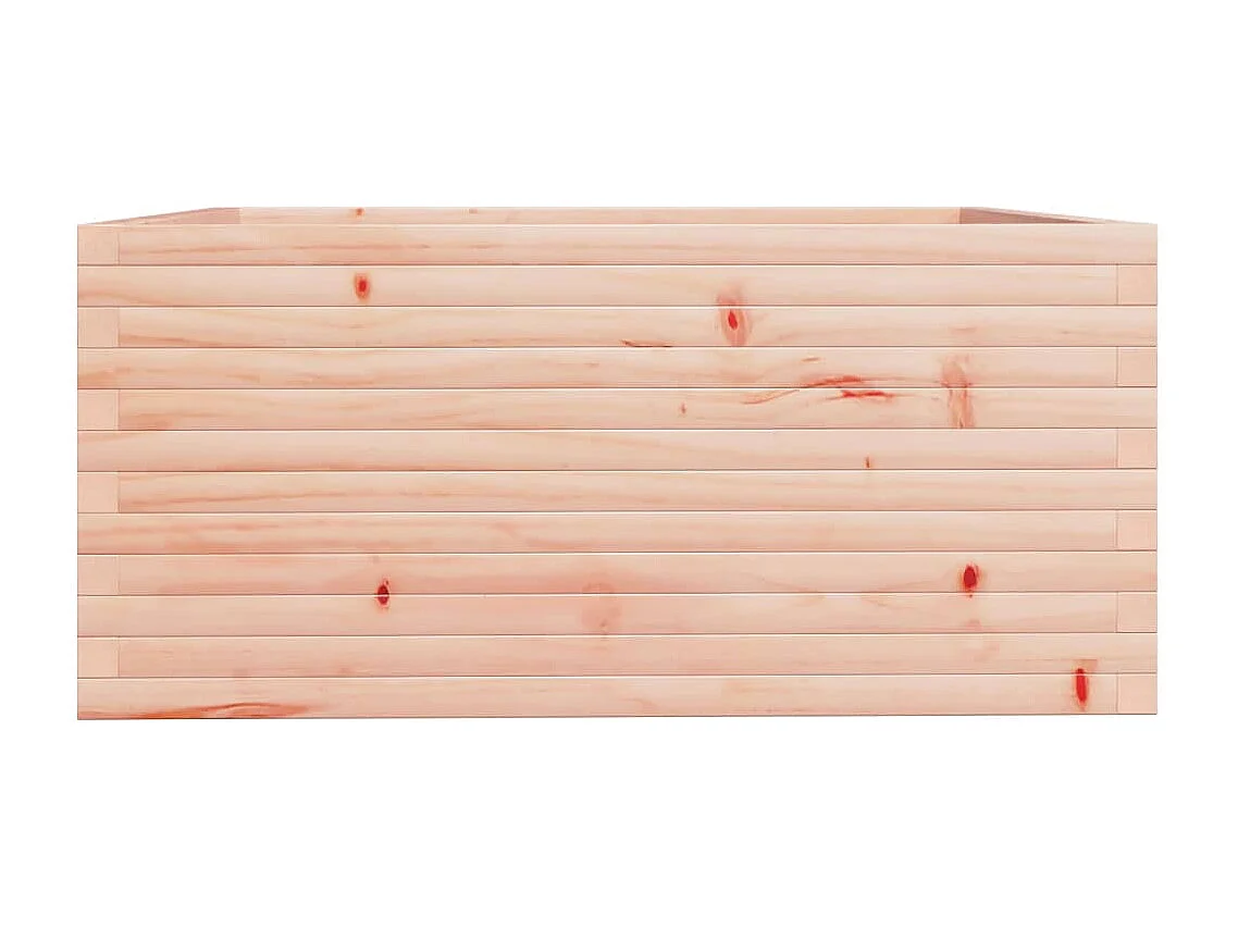 Vaso/floreira de jardim 100x100x49,5 cm madeira douglas maciça