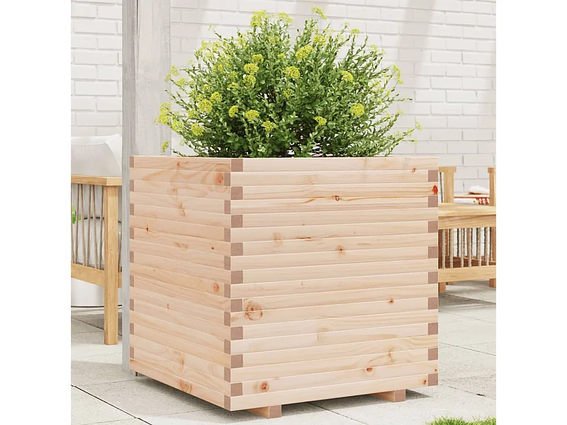Plantenbak 70x70x72 cm massief grenenhout