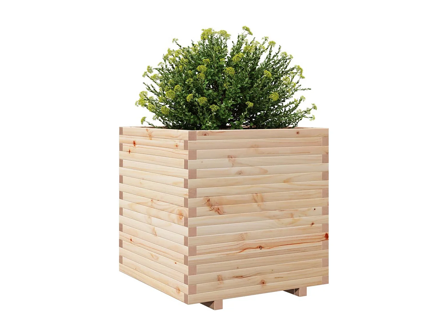 Plantenbak 70x70x72 cm massief grenenhout