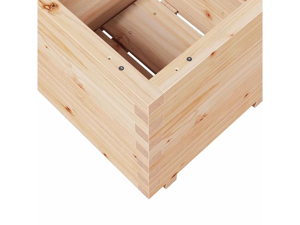 Jardinière 50x50x49,5 cm bois de pin massif
