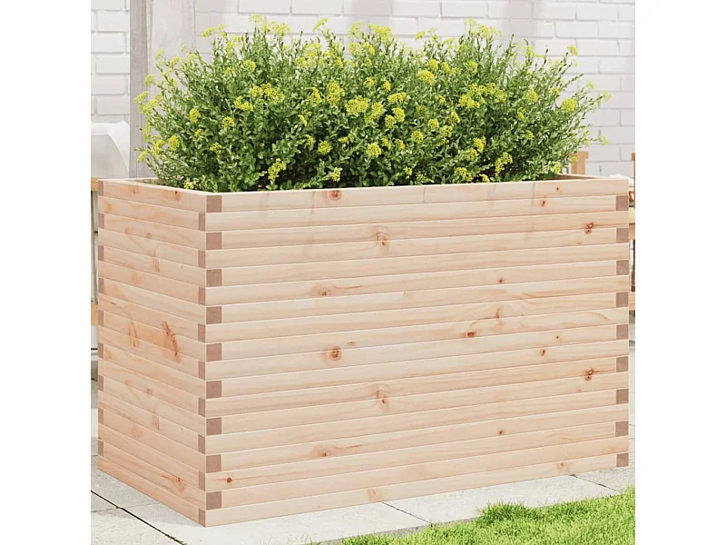 Jardinière 110x60x68,5 cm bois de pin massif
