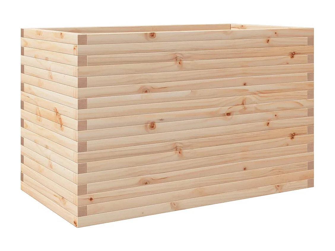 Fioriera da Giardino 110x60x68,5 cm in Legno Massello di Pino
