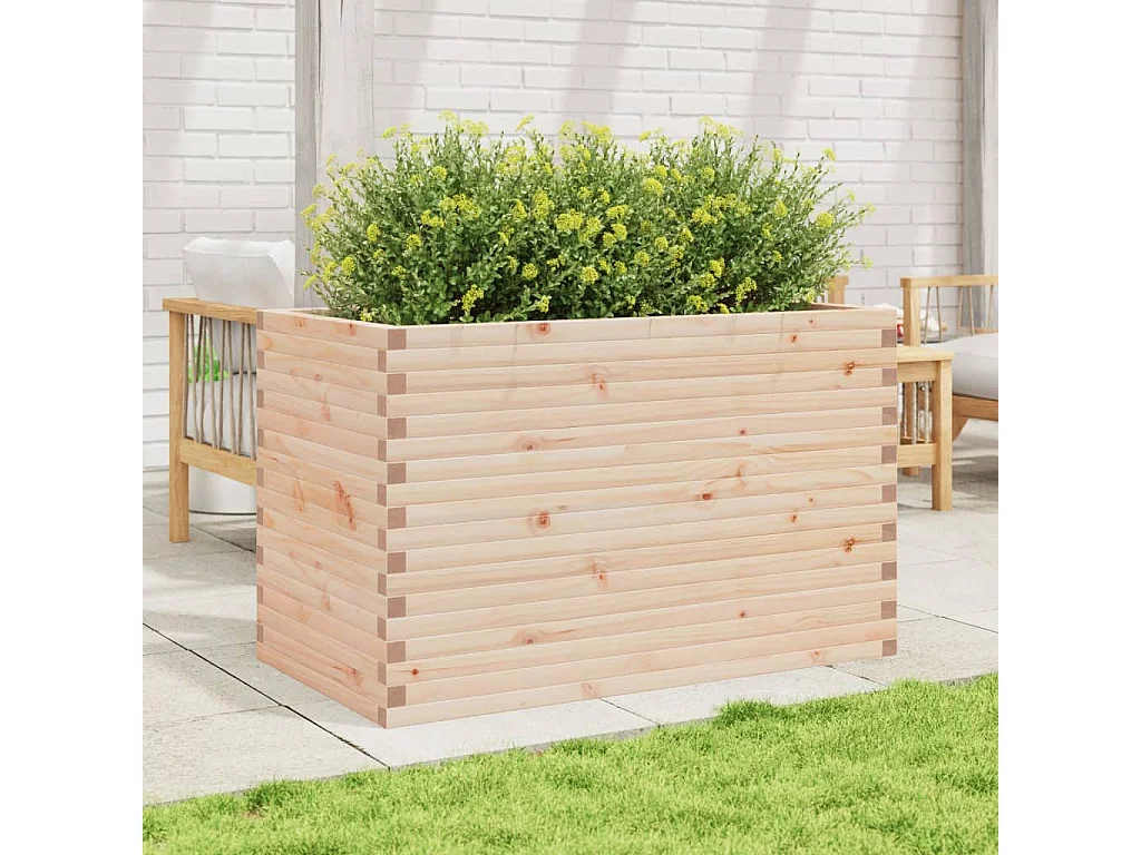 Jardinière 110x60x68,5 cm bois de pin massif