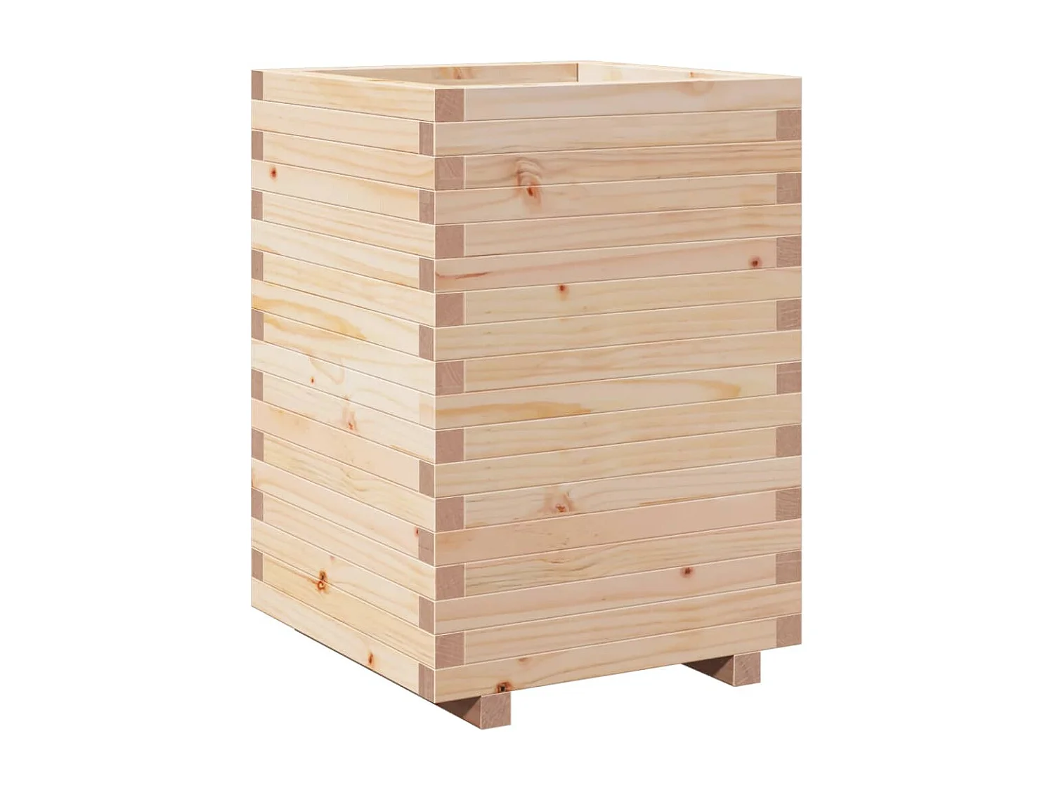 Jardinière 50x50x72,5 cm bois de pin massif