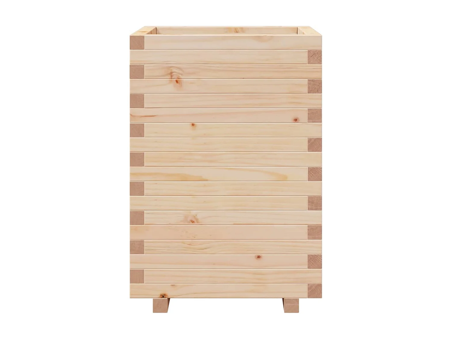 Jardinière 50x50x72,5 cm bois de pin massif