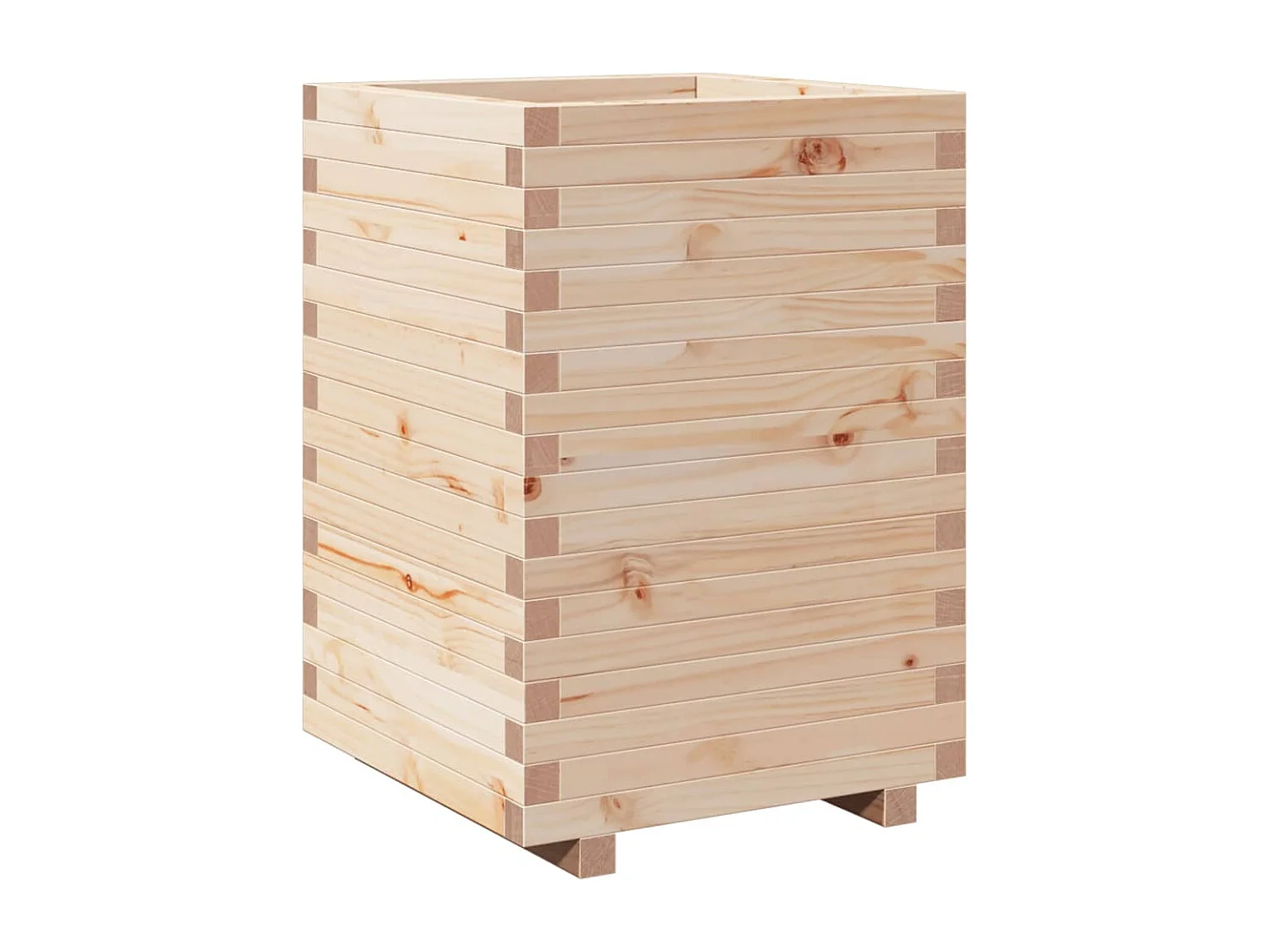 Jardinière 50x50x72,5 cm bois de pin massif