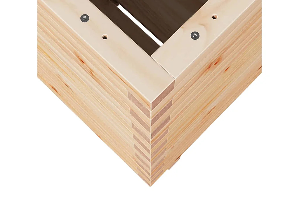 Jardinière 50x50x72,5 cm bois de pin massif