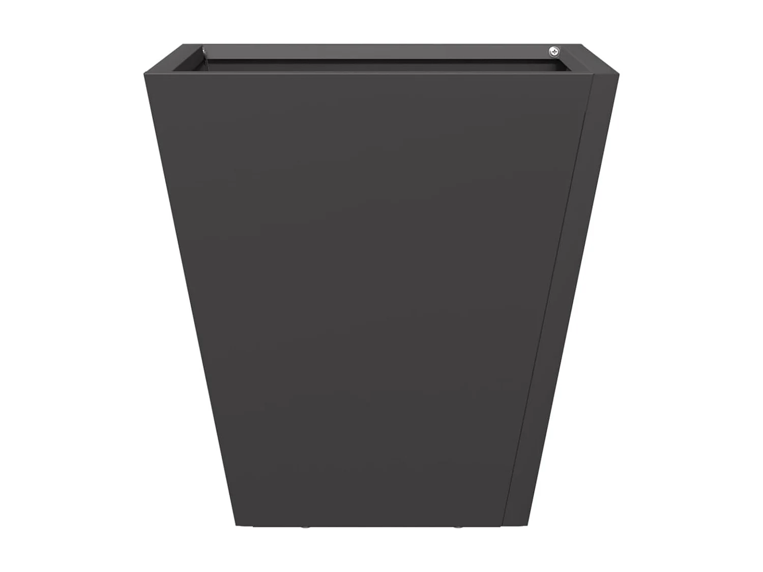 Plantenbak 30x30x30 cm staal zwart