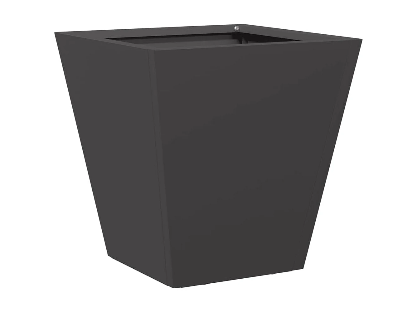 Jardinière noir 30x30x30 cm acier