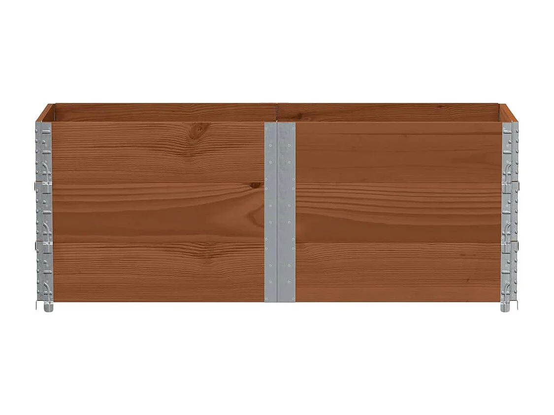 Pflanzkasten Braun 150x50 cm Massivholz Kiefer