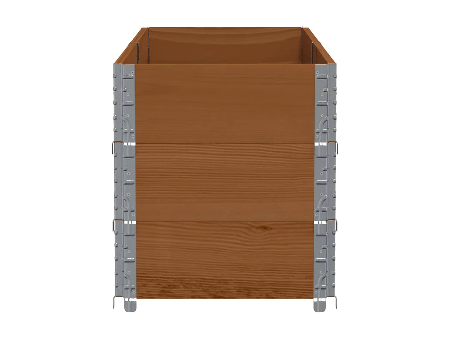 Pflanzkasten Braun 150x50 cm Massivholz Kiefer