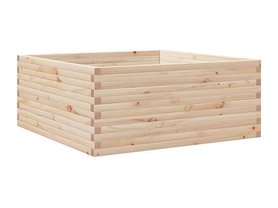 Fioriera da Giardino 110x110x46 cm in Legno Massello di Pino