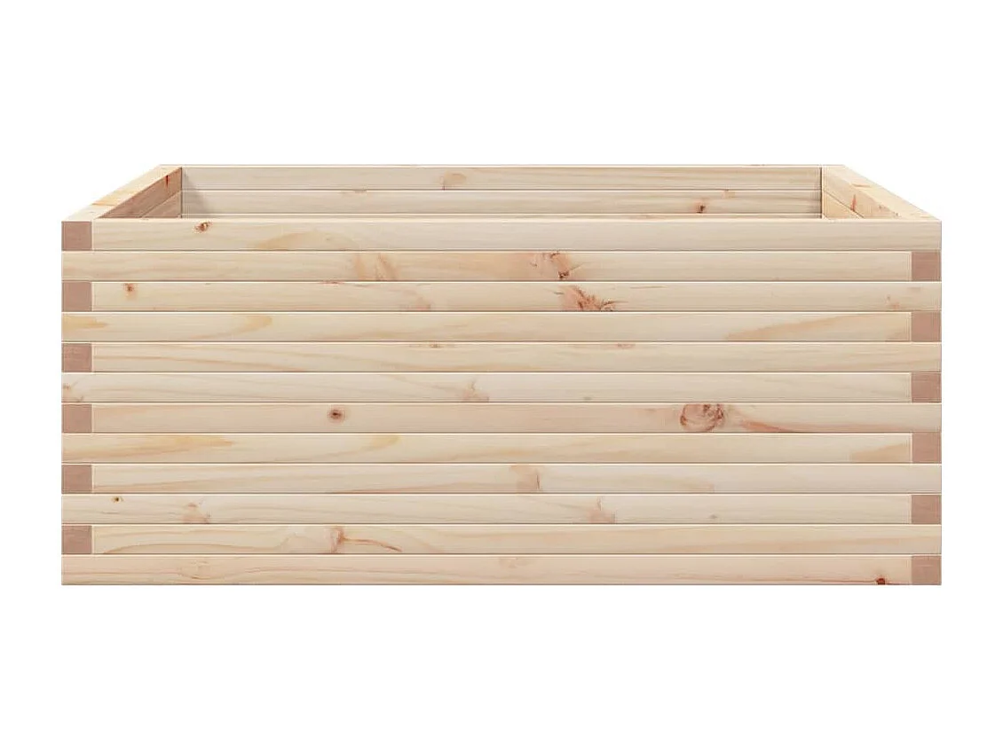 Jardinière 110x110x46 cm bois de pin massif
