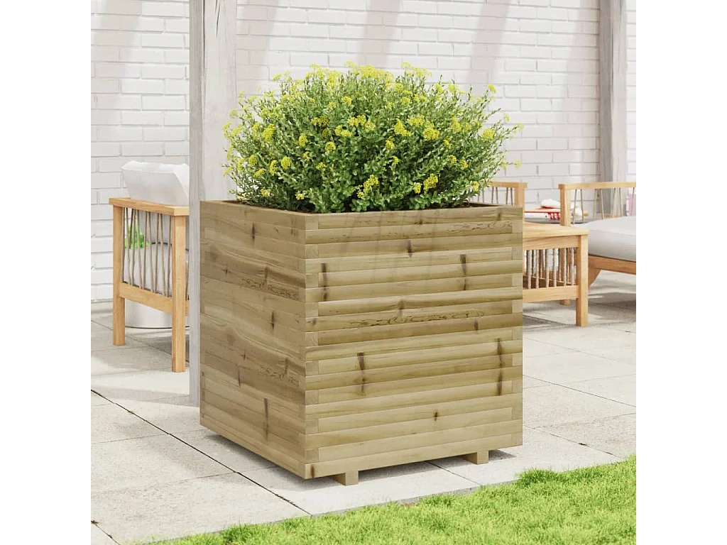 Jardinière 70x70x72,5 cm bois de pin imprégné