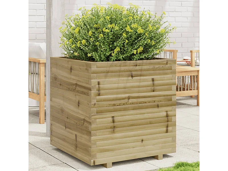 Jardinière 70x70x72,5 cm bois de pin imprégné