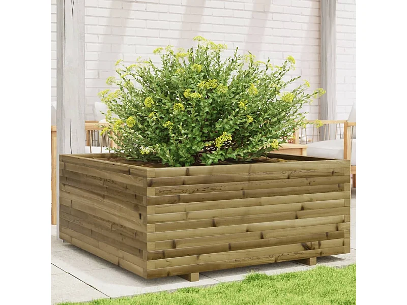Jardinière 110x110x49,5 cm bois de pin imprégné
