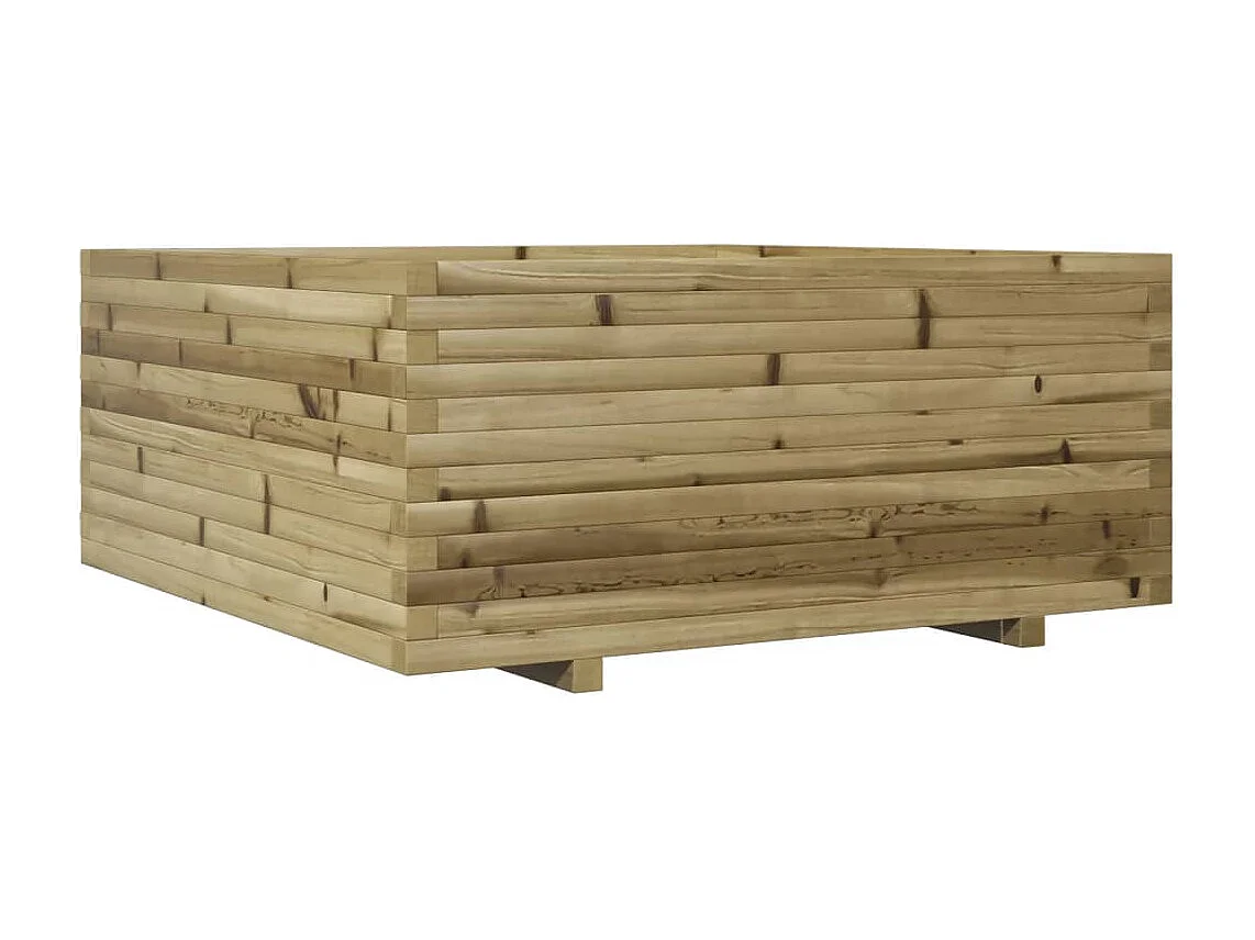 Jardinière 110x110x49,5 cm bois de pin imprégné