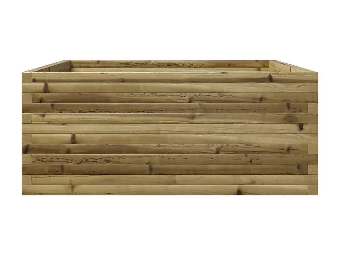 Jardinière 110x110x49,5 cm bois de pin imprégné