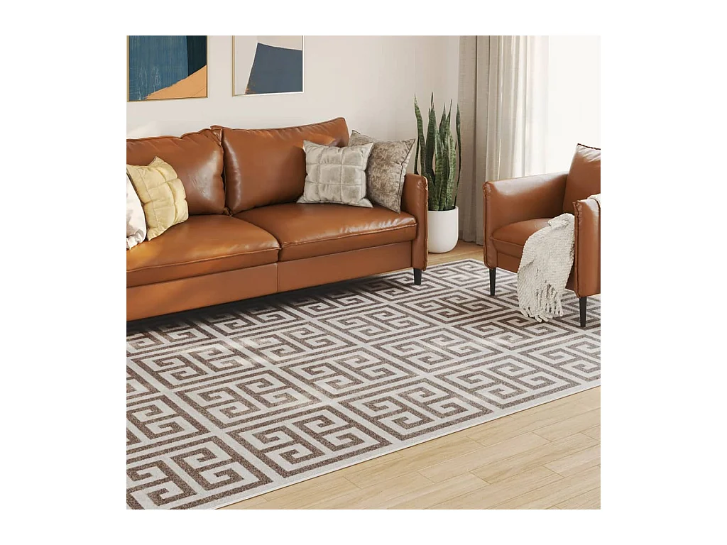 Tapis intérieur extérieur à poils courts 190x300cm antidérapant