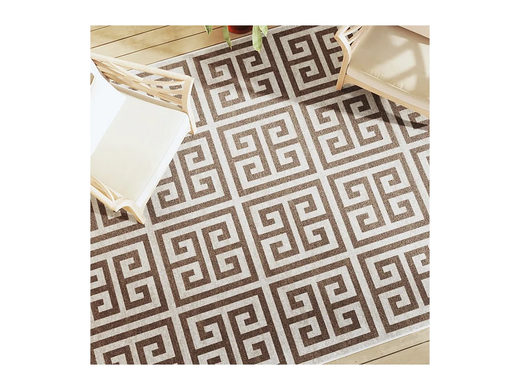 Tappeto a Pelo Corto Multicolore 190x300 cm Interni/Esterni