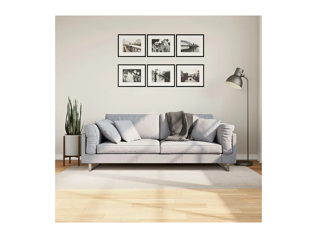 Tappeto IZA a Pelo Corto Aspetto Scandinavo Crema 100x200 cm