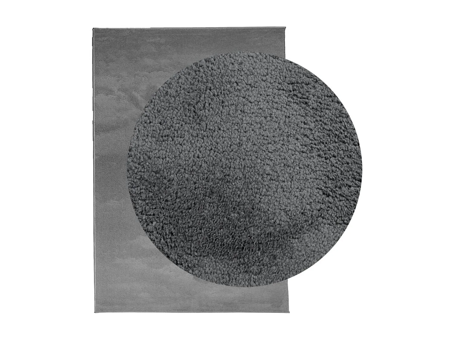Tapis OVIEDO à poils courts anthracite 120x170 cm